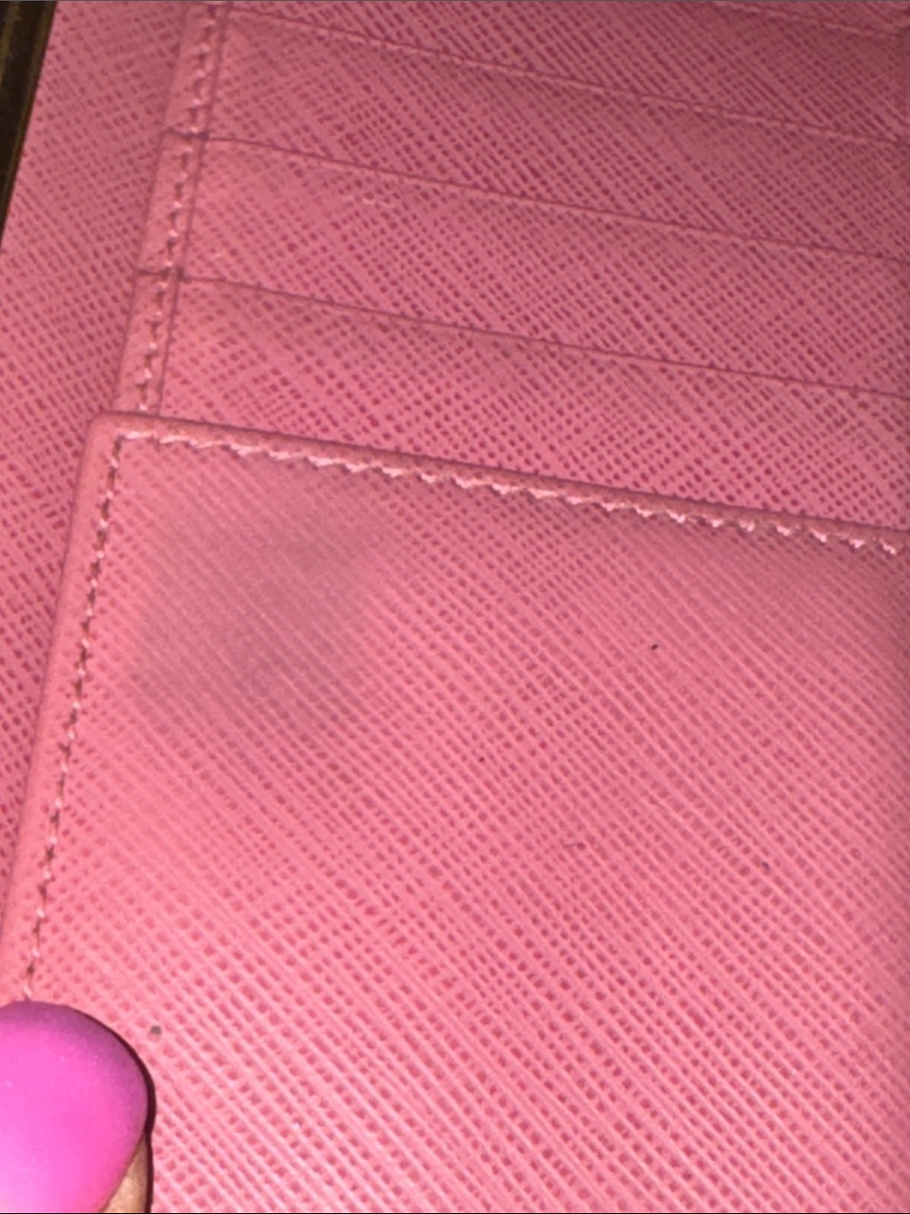 Salvatore Ferragamo Pink Leather Clutch Wallet with Gold Hardware - Picture 5 of 13